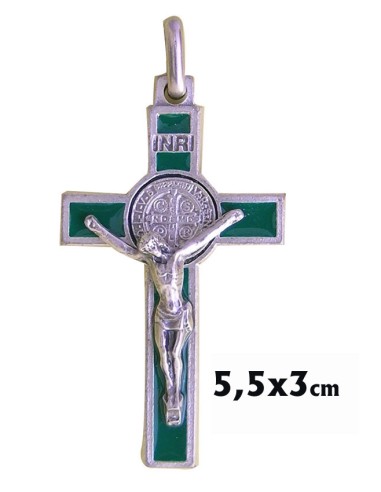 Cruz San Benito Esmalte 5. 5Cm Mediana