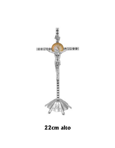 Cruz Metal Picos Niquel Base Con...