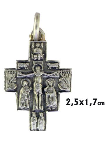 Cruz Plata Paleocristiana 25X17mm