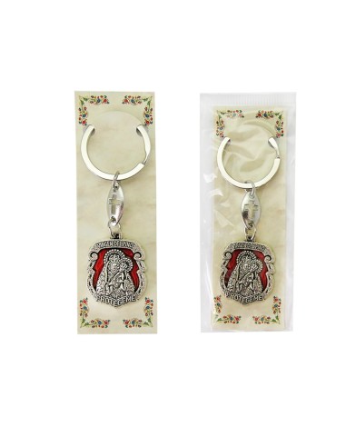 Llavero Metal Virgen Carmen Bicolor 60x30mm