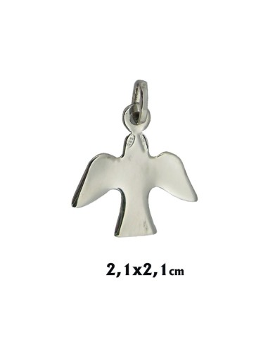 Colgante Plata Paloma Maciza 2. 1x2. 1cm