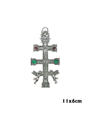 Cruz Caravaca Plateada 11X6cm Con...
