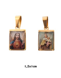 Medalla Escapulario Acero...