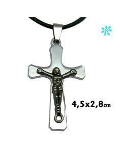 Cruz Colgante Acero Plana...