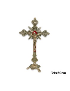 Crucifijo Laton Con Base...