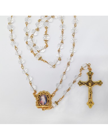 Casulla Estampada Adamascada Con Galon Cruces Espigas Y Uvas Con Borde Dorado N365 Blanca