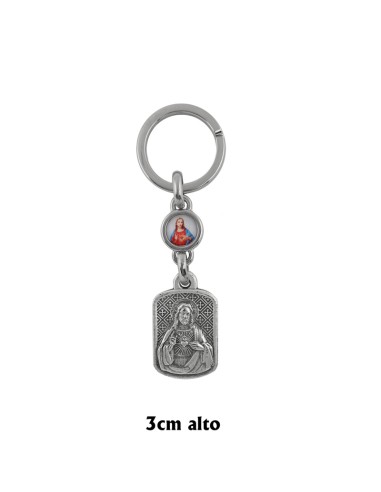 Llavero acero curvo con caja para personalizar