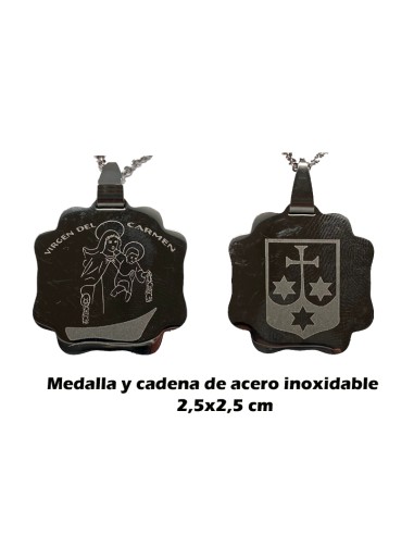 Medalla Metal Dorada Oval Foto Brillo San Cristobal 22x16mm