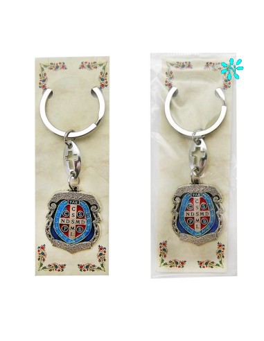 Llavero Metal San Benito Con Esmalte 3x2. 5cm