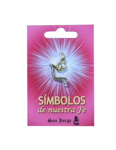 Pin Paloma Silueta Dorada