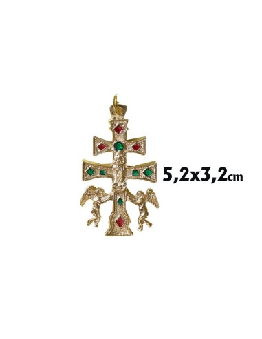 Cruz Caravaca Dorada 5. 2X3. 2Cm
