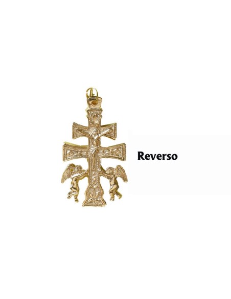 Cruz Caravaca Dorada 5. 2X3. 2Cm