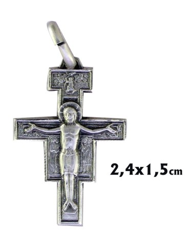 Cruz Plata San Francisco 24X15mm