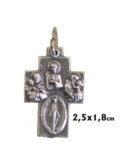 Rosario Cristal Liso Blanco 8Mm Con Paters Rosa 13Mm