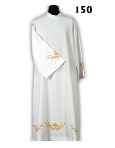 Alba Lisa Bordada 3 Cruces...