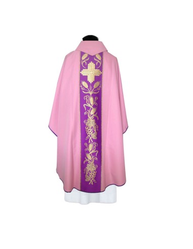Alba Lisa Bordada Cruz Con Espigas En Colores Cremallera Al Hombro N22 Talla 160