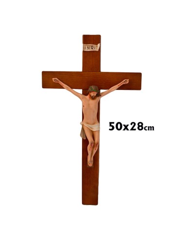 Crucifijo Madera Con Cristo 30Cm En...