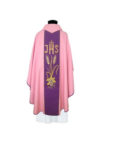 Alba Lisa Bordada 3 Cruces Jerusalen Doradas Cremallera Al Hombro N31 Talla 140