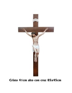 Crucifijo Madera Con Cristo...