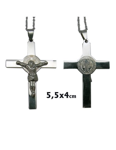 Cruz San Benito Acero 55X40mm Con...