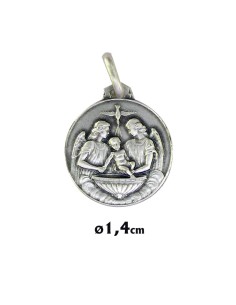 Medalla Plata Alfa Y Omega...