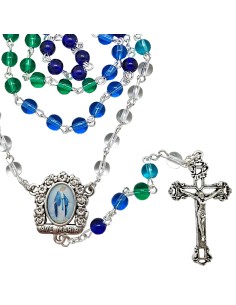 Rosario Cristal Liso 6Mm...