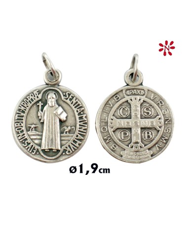 Medalla Metal San Benito 19Mm