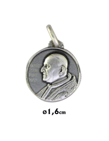 Medalla Plata 16mm Papa Juan XXIII