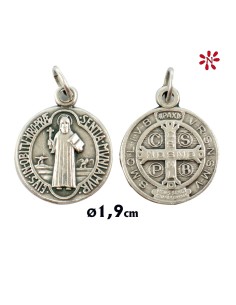 Medalla Metal San Benito 19Mm