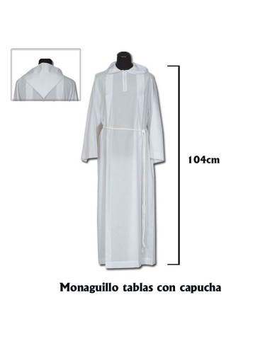 Alba Monaguillo Cremallera Delantera Capucha Grande 104cm