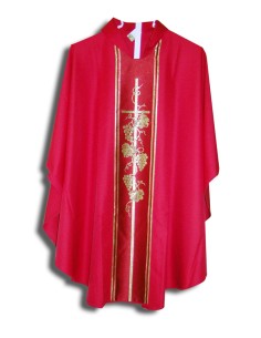 Casulla Estampada Con Galon...