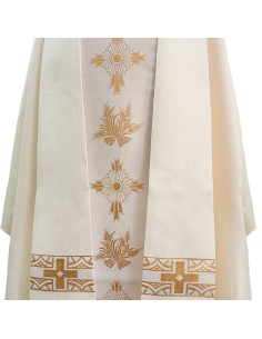 Casulla Estampada Con Galon...