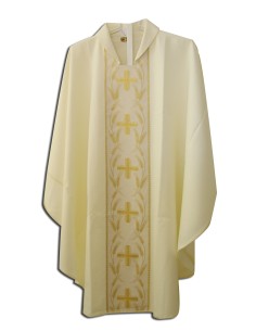 Casulla Estampada Con Galon...