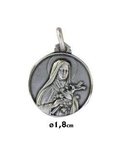 Medalla Plata 18Mm Santa...