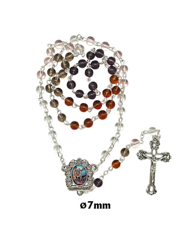 Medalla Plata Irregular Virgen Ferruzzi