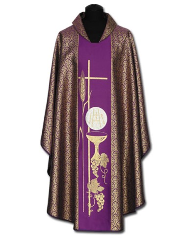 Casulla Estampada Tipo Damasco Con...