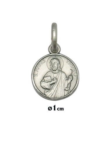 Medalla Plata 10mm San Judas