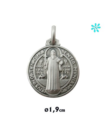 Medalla Plata 18mm San Benito