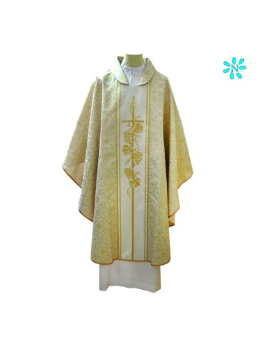 Casulla Estampada Tipo Damasco Con...