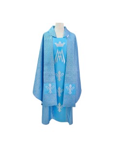 Casulla Azul Estampada Tipo...