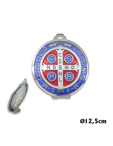 Medallon San Benito 13Cm Metal Con...