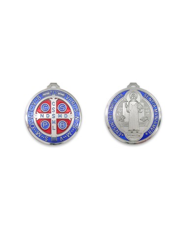 Medallon San Benito 9Cm Metal Con...