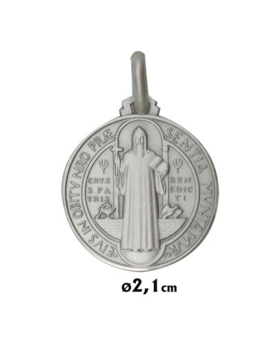 Medalla Plata 21Mm San Benito