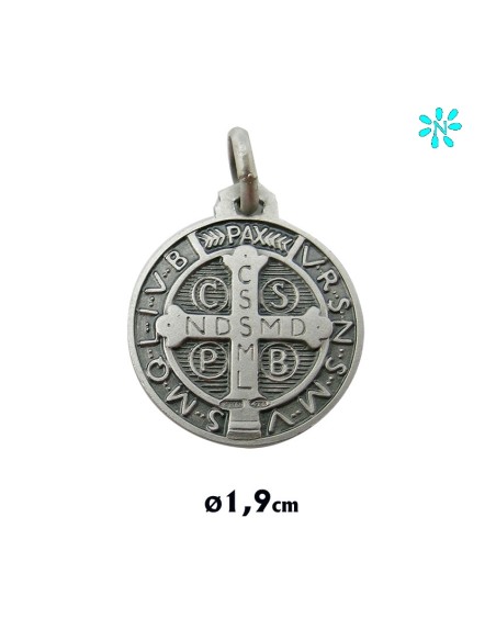 Medalla Plata 18Mm San Benito