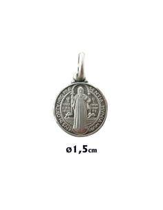 Medalla Plata 14Mm San Benito
