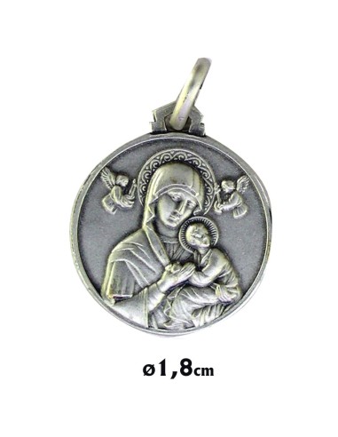 Medalla Plata 18Mm Virgen Perpetuo...