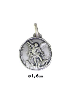 Medalla Plata 14Mm Santa Rita
