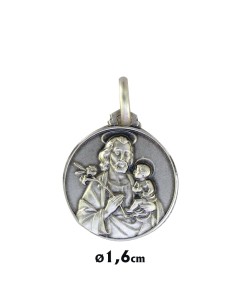 Medalla Plata 18Mm Santa Rita
