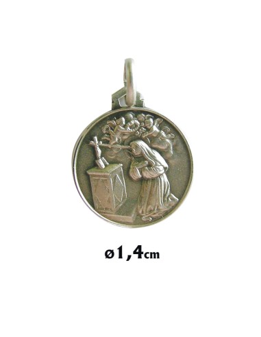 Medalla Plata 14Mm Santa Rita
