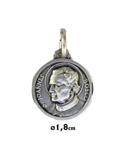Medalla Plata 18Mm San Juan Bosco